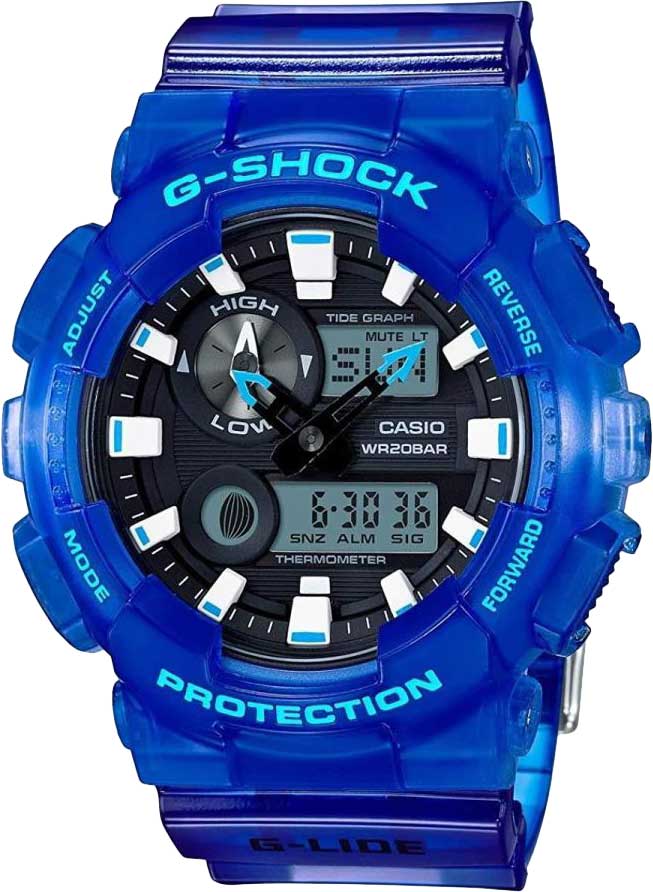 Японские наручные часы Casio G-SHOCK GAX-100MSA-2A с хронографом