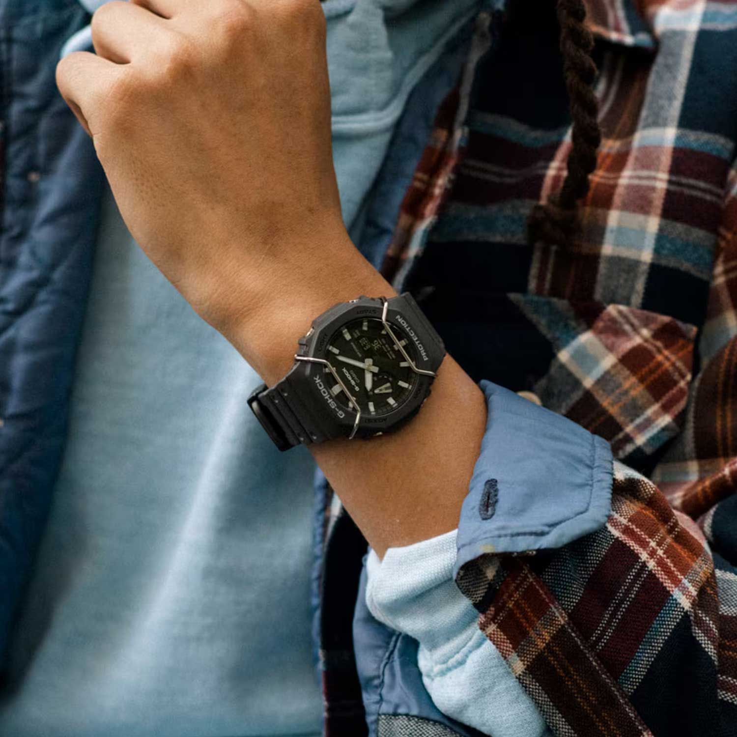 Японские наручные часы Casio G-SHOCK GA-2100PTS-8A с хронографом