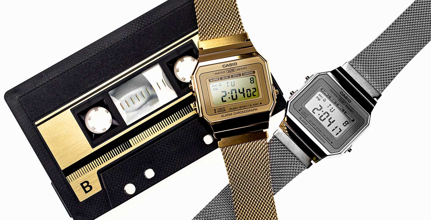 Японские наручные часы Casio Vintage A700WEMG-9AEF с хронографом
