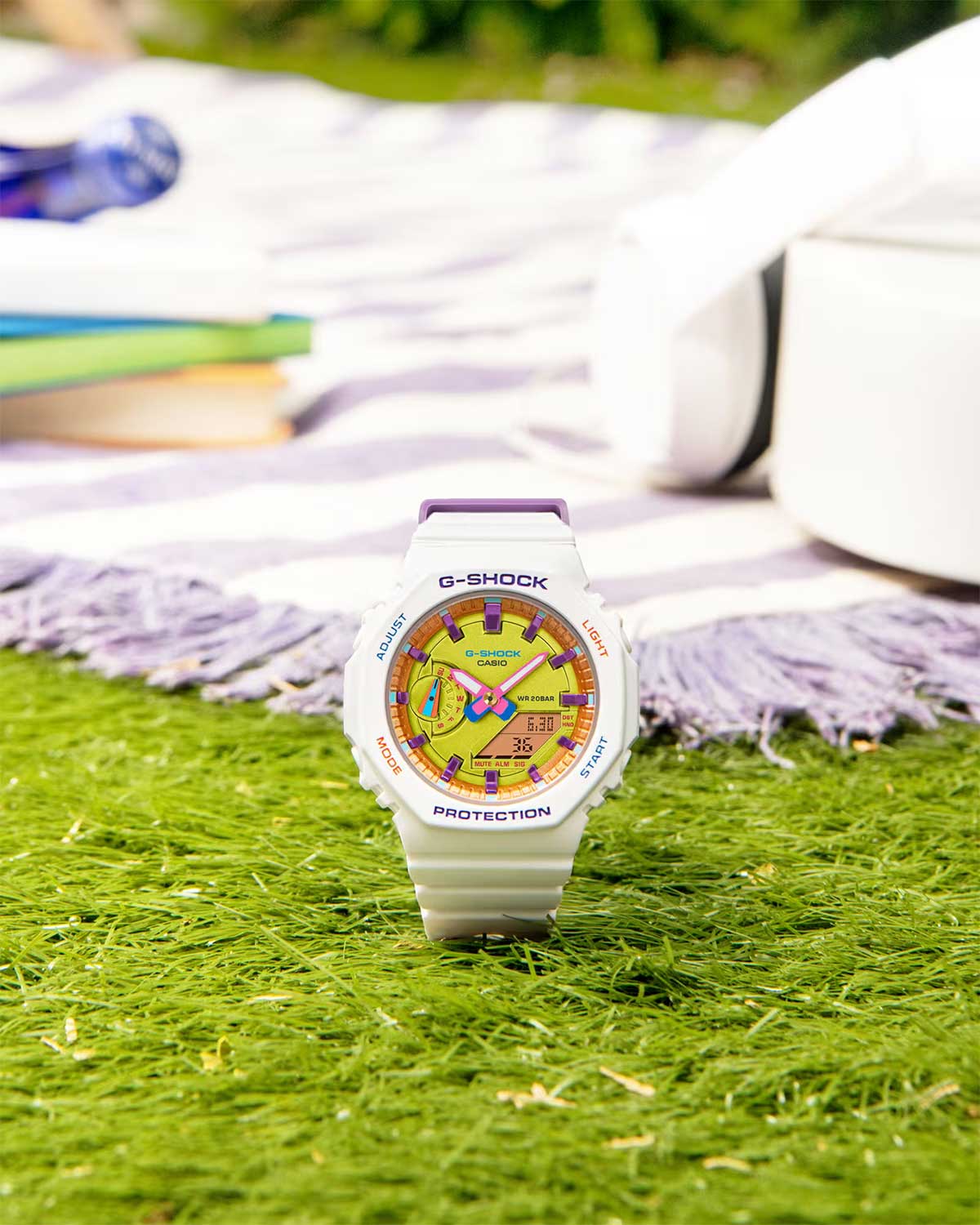 Японские наручные часы Casio G-SHOCK GMA-S2100BS-7A с хронографом