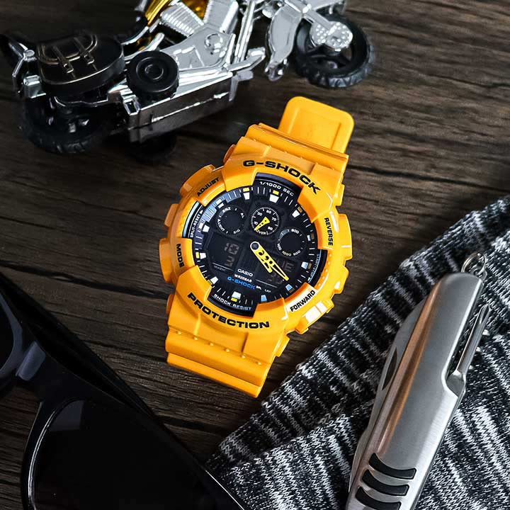 Японские наручные часы CASIO G-SHOCK GA-100A-9A