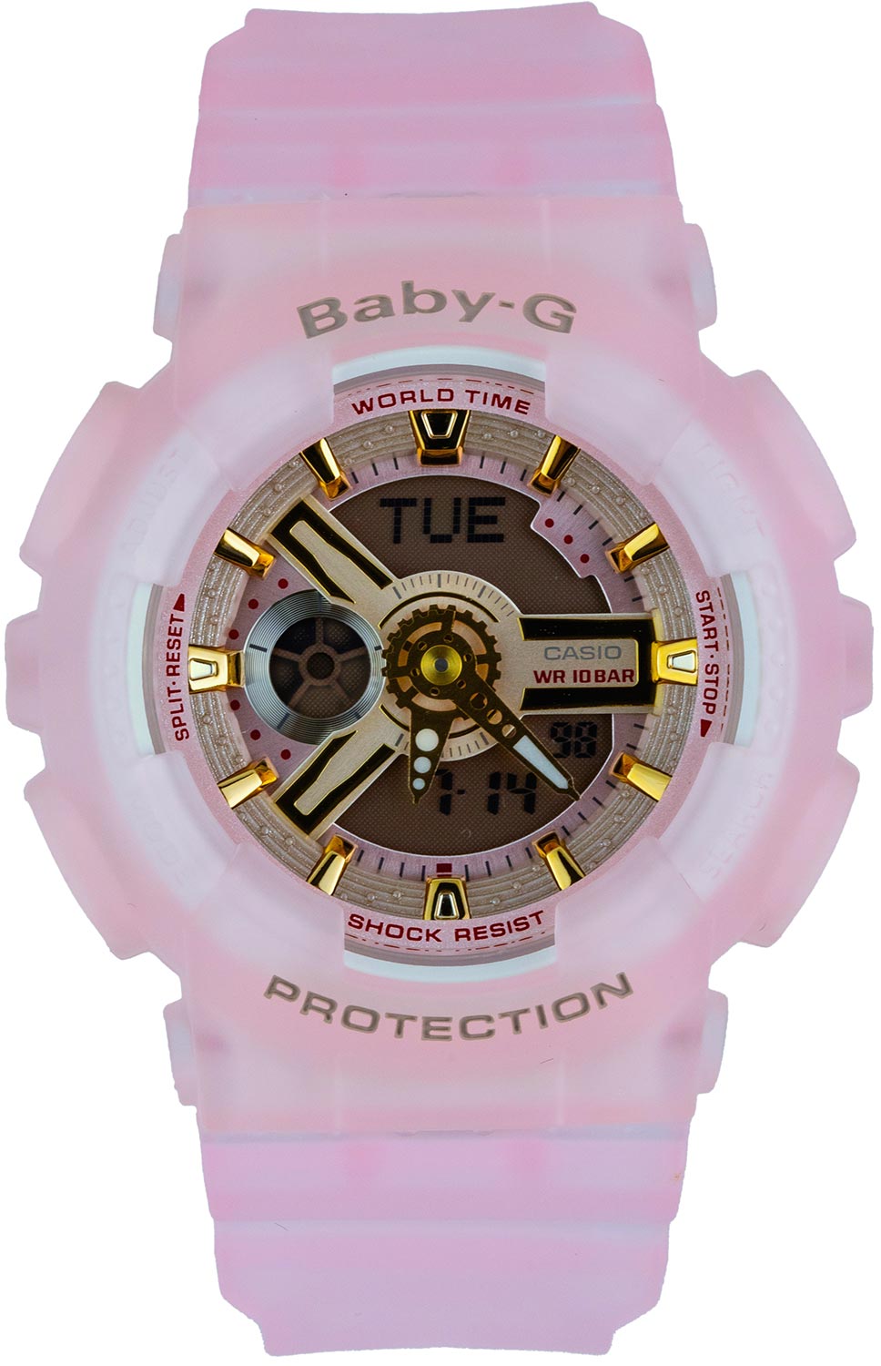 Японские наручные часы Casio Baby-G BA-110SC-4AER с хронографом