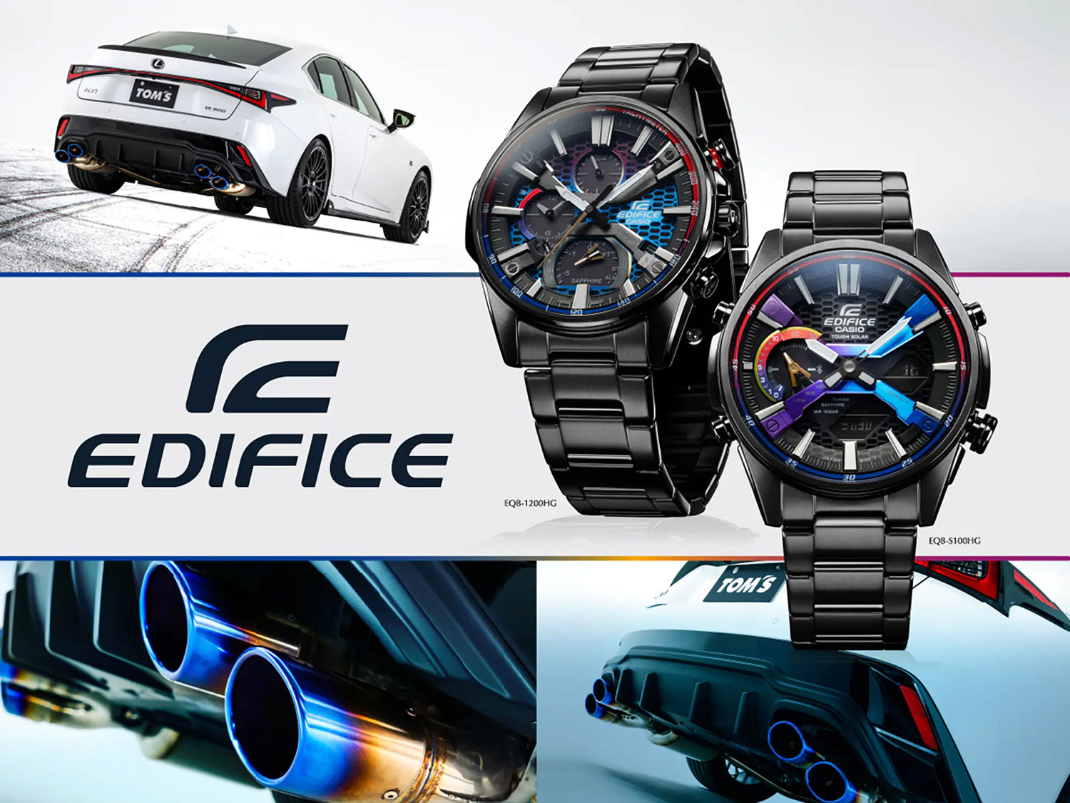 Японские наручные часы Casio Edifice EQB-1200HG-1A с хронографом