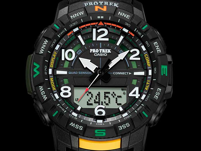Японские наручные часы Casio Pro Trek PRT-B50-1ER с хронографом