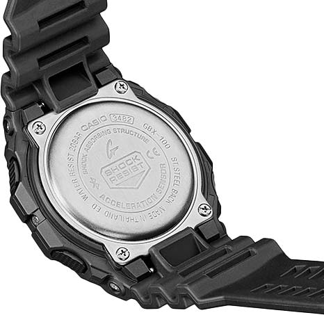 Японские спортивные наручные часы Casio G-SHOCK GBX-100NS-4ER с хронографом
