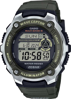 Японские наручные часы Casio Radio Controlled WV-200R-3A с хронографом