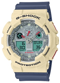 Японские наручные часы CASIO G-SHOCK GA-100PC-7A2