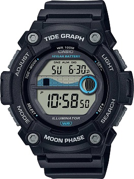 Японские наручные часы Casio Collection WS-1300H-1AVEF с хронографом
