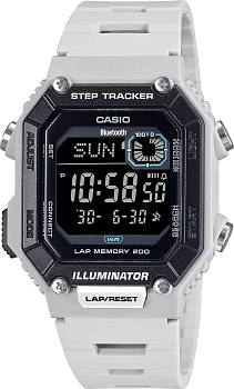 Японские спортивные наручные часы Casio Collection WS-B1000-8B с хронографом