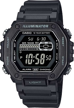 Японские наручные часы Casio Collection MWD-110HB-1B с хронографом