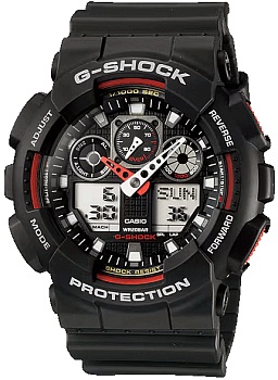 Японские наручные часы CASIO G-SHOCK GA-100-1A4